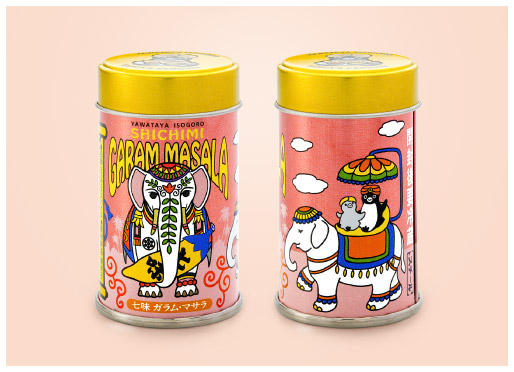 Suicaのペンギン七味ガラム・マサラ缶
