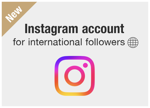 海外向けInstagramアカウントを開設しました